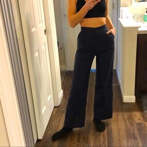 (SOLD on Depop) Vintage Dark Navy Trousers